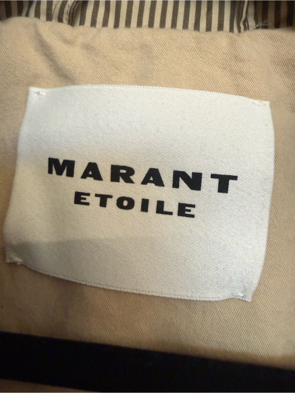 NWT Isabel Marant Etoile Claya Jacket Trench Coat Beige Khaki 38 US 6 Medium - Picture 10 of 16